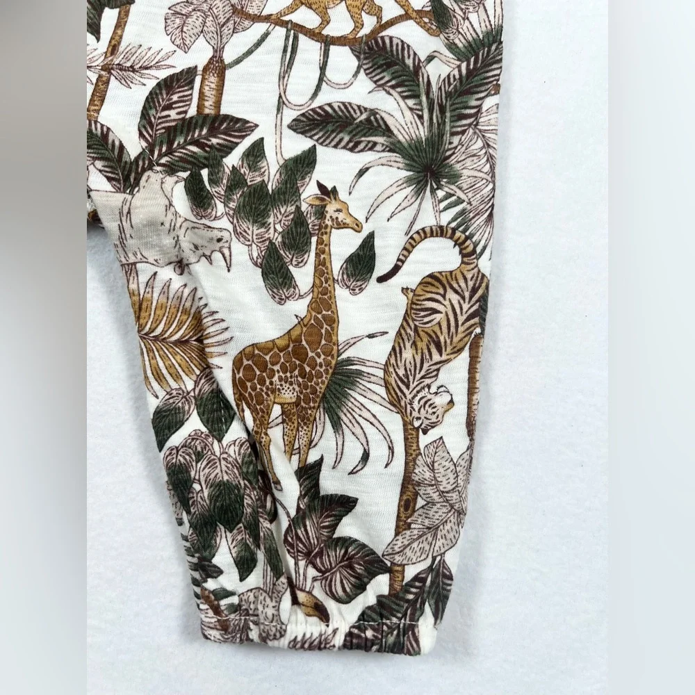 OLD NAVY NWT Baby Girl Jungle Safari Giraffe Romper 3-6m Animal Print Africa‎